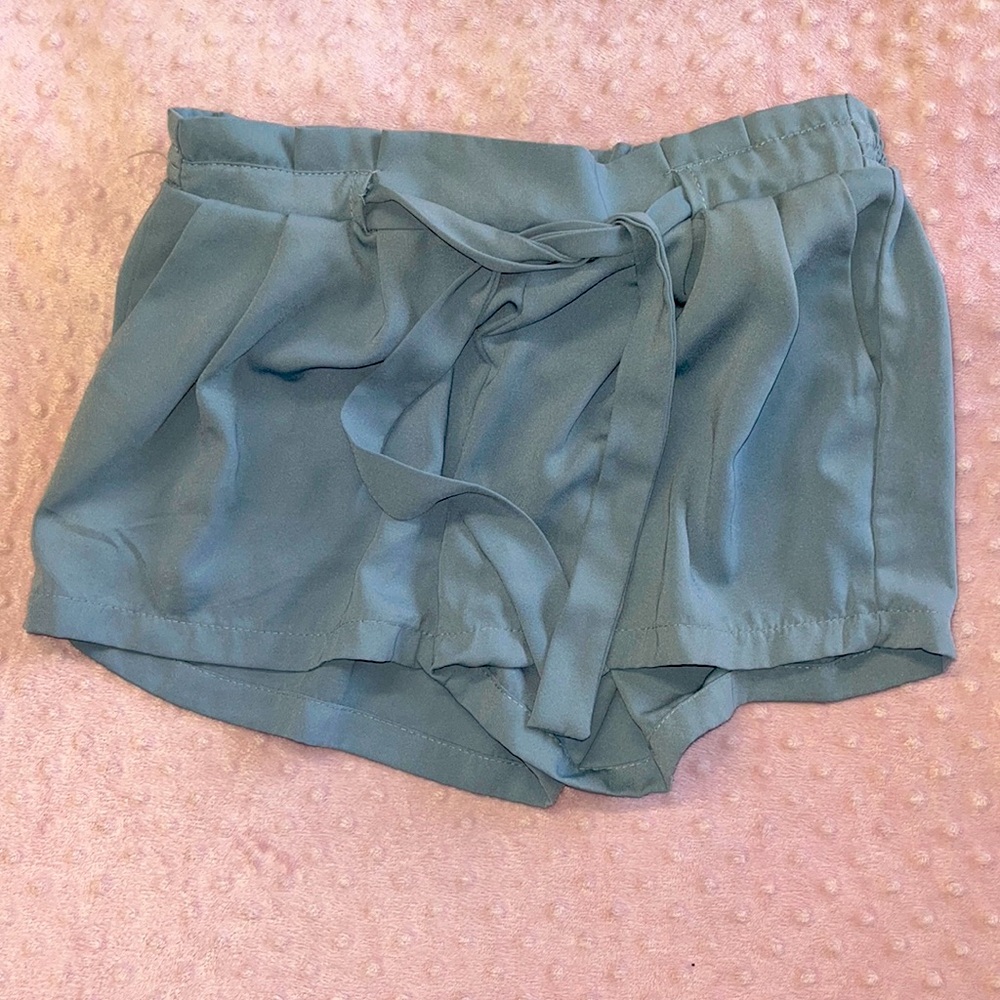 Harmony + Havoc powder blue shorts